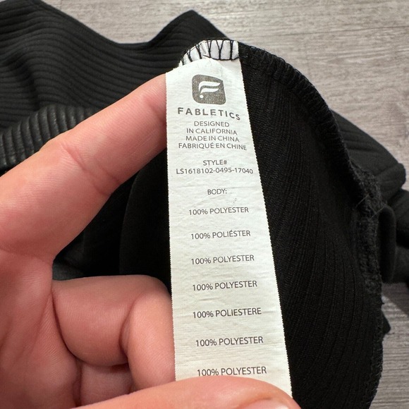 Fabletics Sweater Womens Medium Pullover Sweatshirt Athleisure Stretch Quilted - Picture 5 of 10